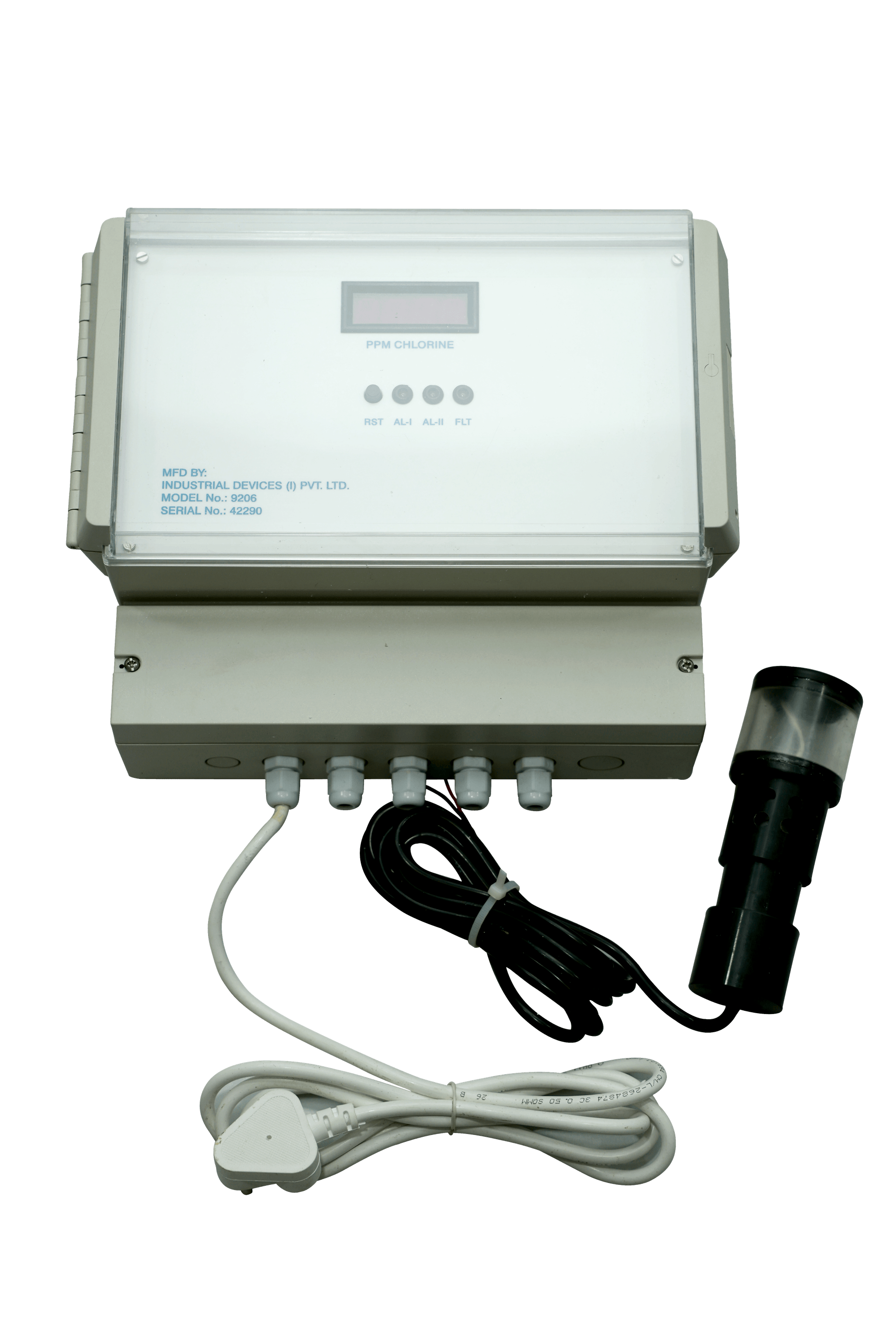 Chlorine leak detector with alarm panel by Industrial Devices