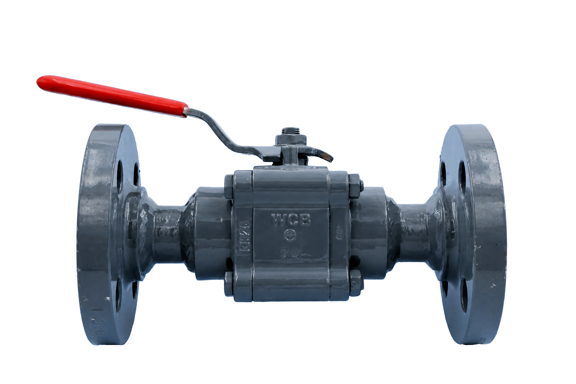 Ball valve for gas and liquid chlorine lines