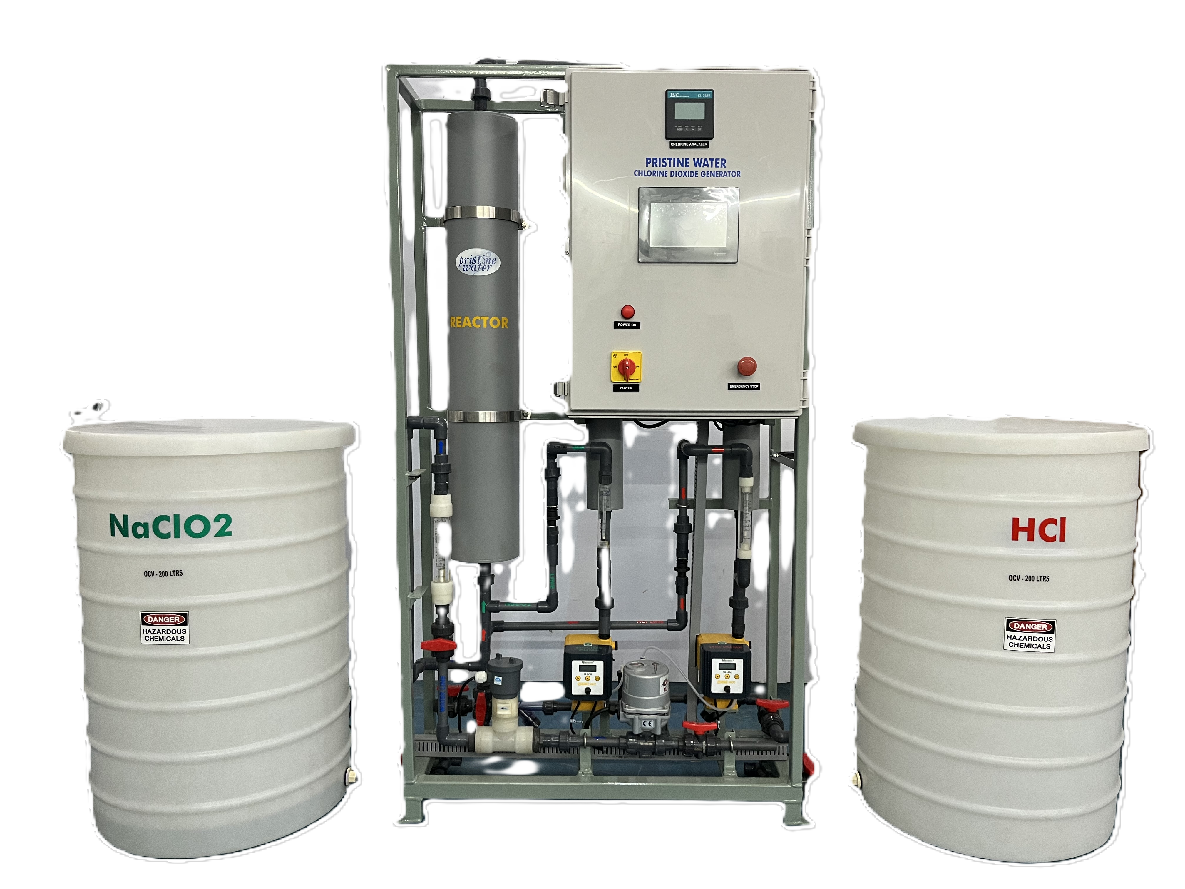 Chlorine dioxide generator pressure type
