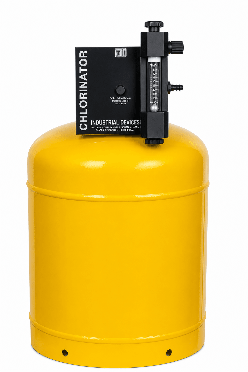 Cylinder and tonner mounted chlorinator