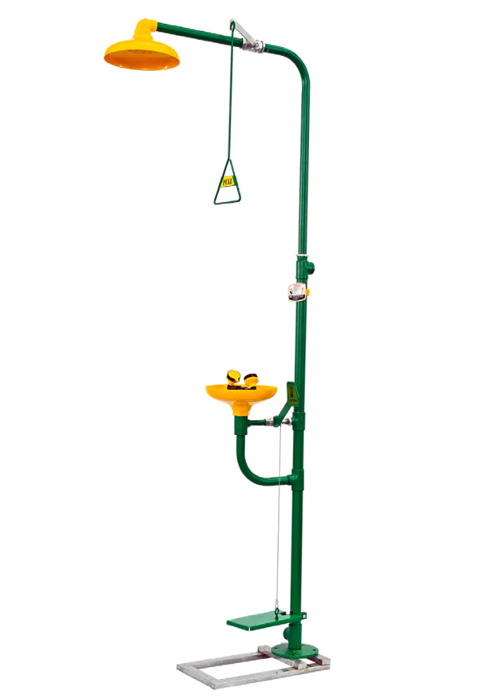Emergency eye wash and safety shower unit