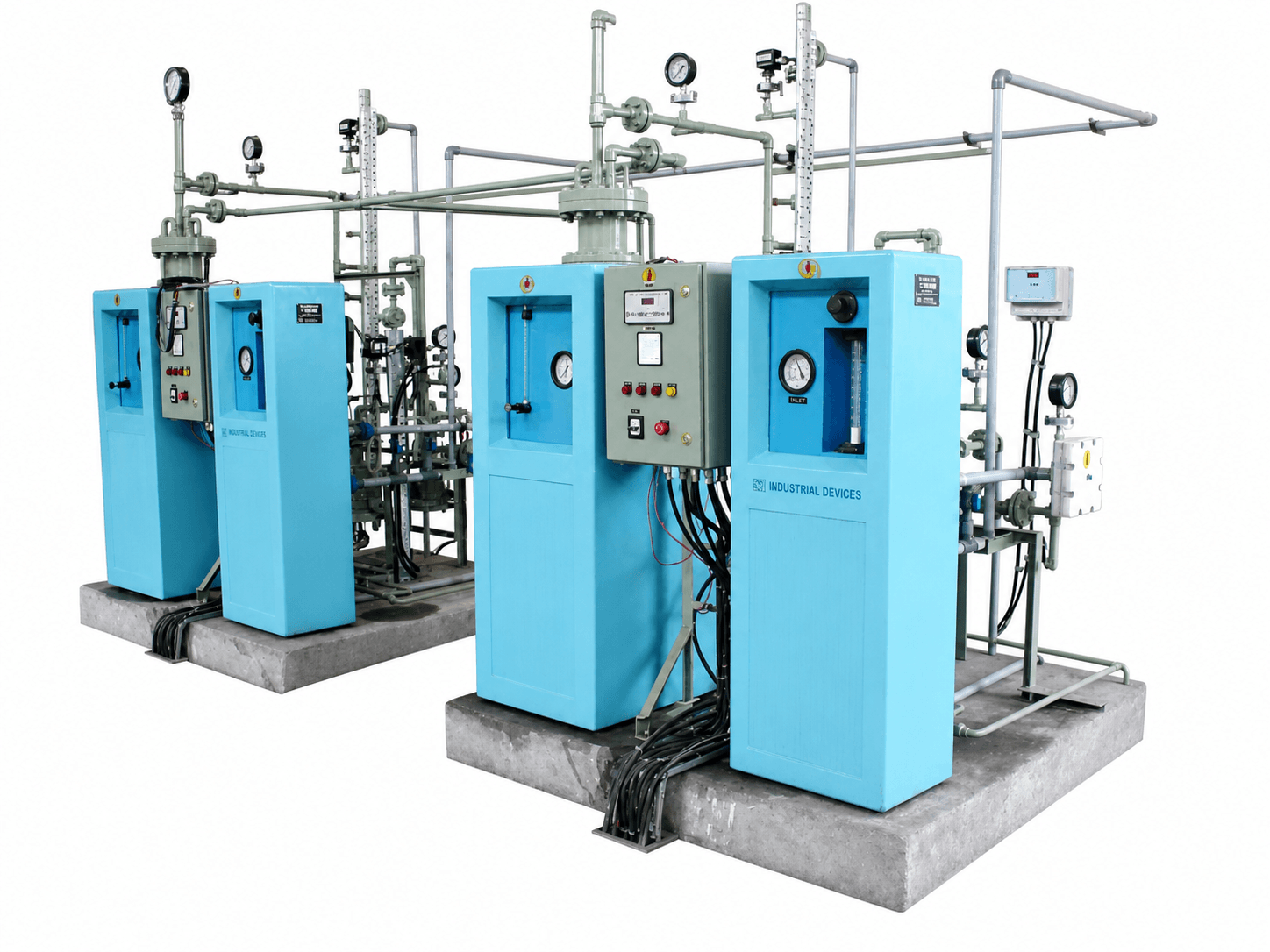 Floor mounted vacuum chlorinator