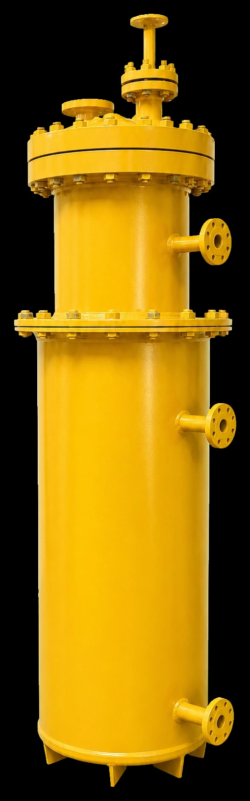 Hot water circulated chlorine vaporizer